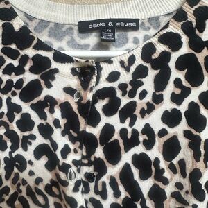 Cable and Gauge Animal Print Women's Top